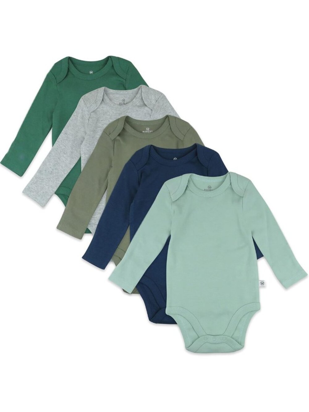 Organic Cotton Baby Girls' 5-Pack Long Sleeve Bodysuits - Soft & Stylish Infant